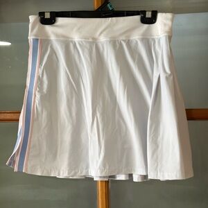 Freely White Tennis Skort Athletic Mini Skirt Built In Shorts Size Small